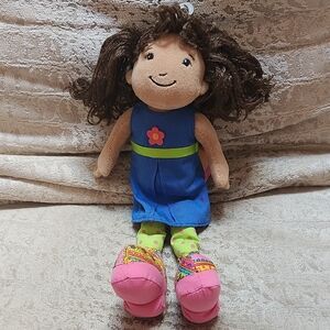 Colorful Groovy Girls Plush Doll with Blue Dress